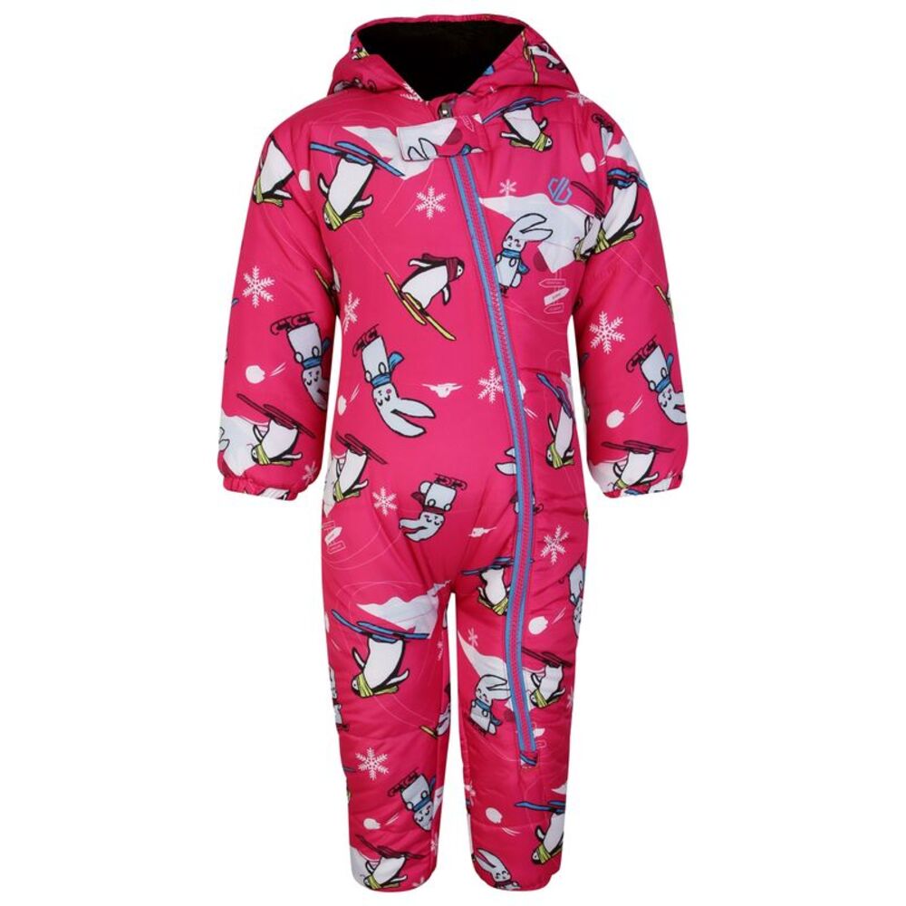 Dare 2B Baby Bambino II Snow Animals Waterproof Snowsuit / Pure Pink